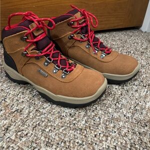 Ozark Trail Brown and Red Hiking Boots